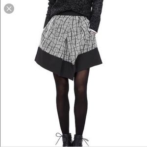 Banana Republic Asymmetrical Jacquard Skirt Sz 10